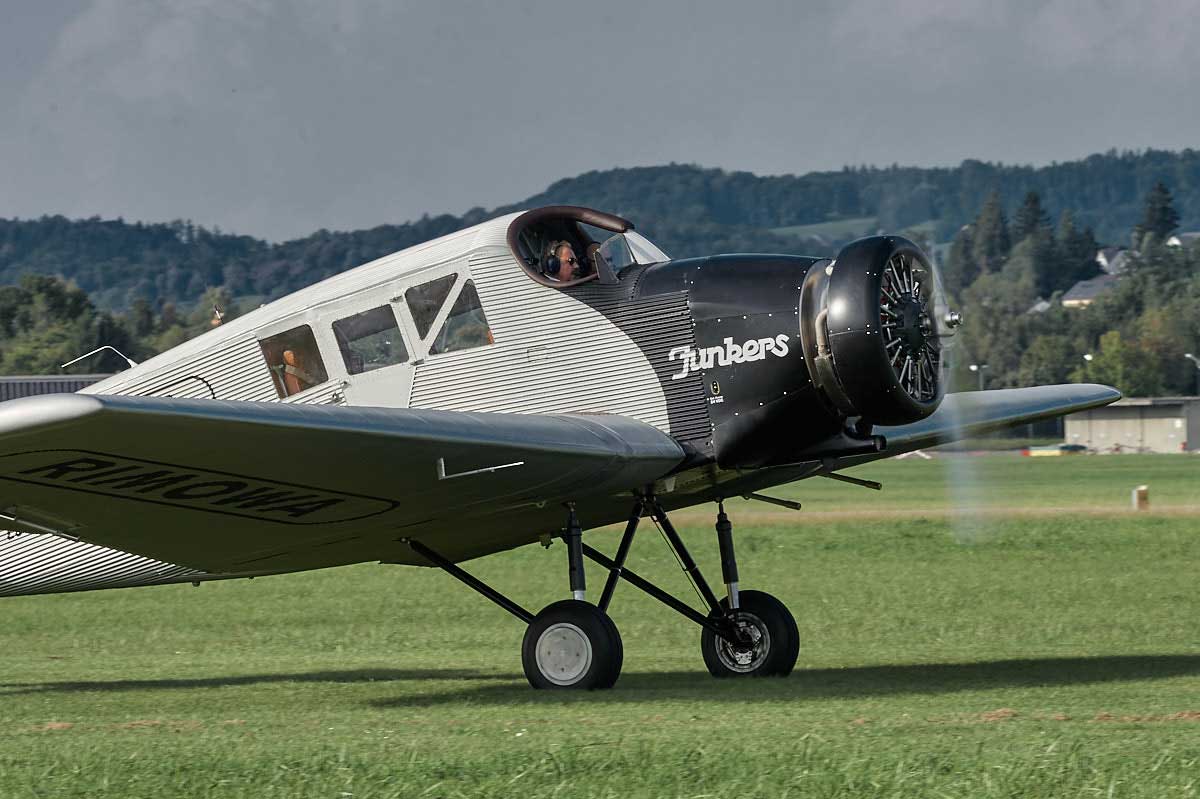 first flight for rimowa 39 s junkers f13 replica flyer around the world flyer