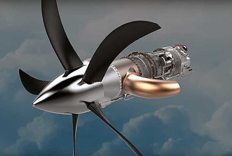 GE turboprop engine by 3D printing