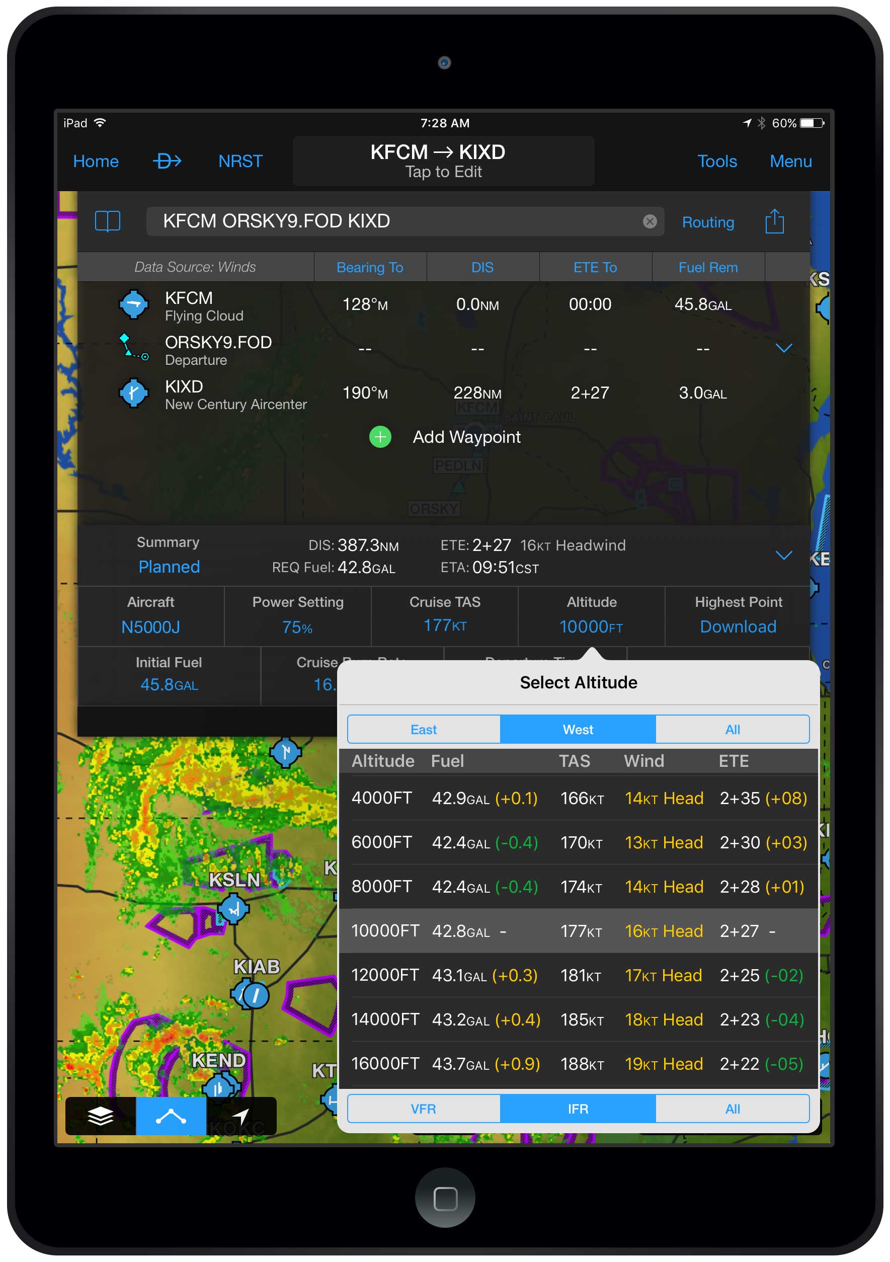 Garmin Pilot app