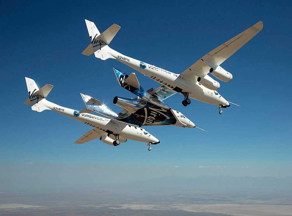 Virgin Galactic VSS Unity first flight