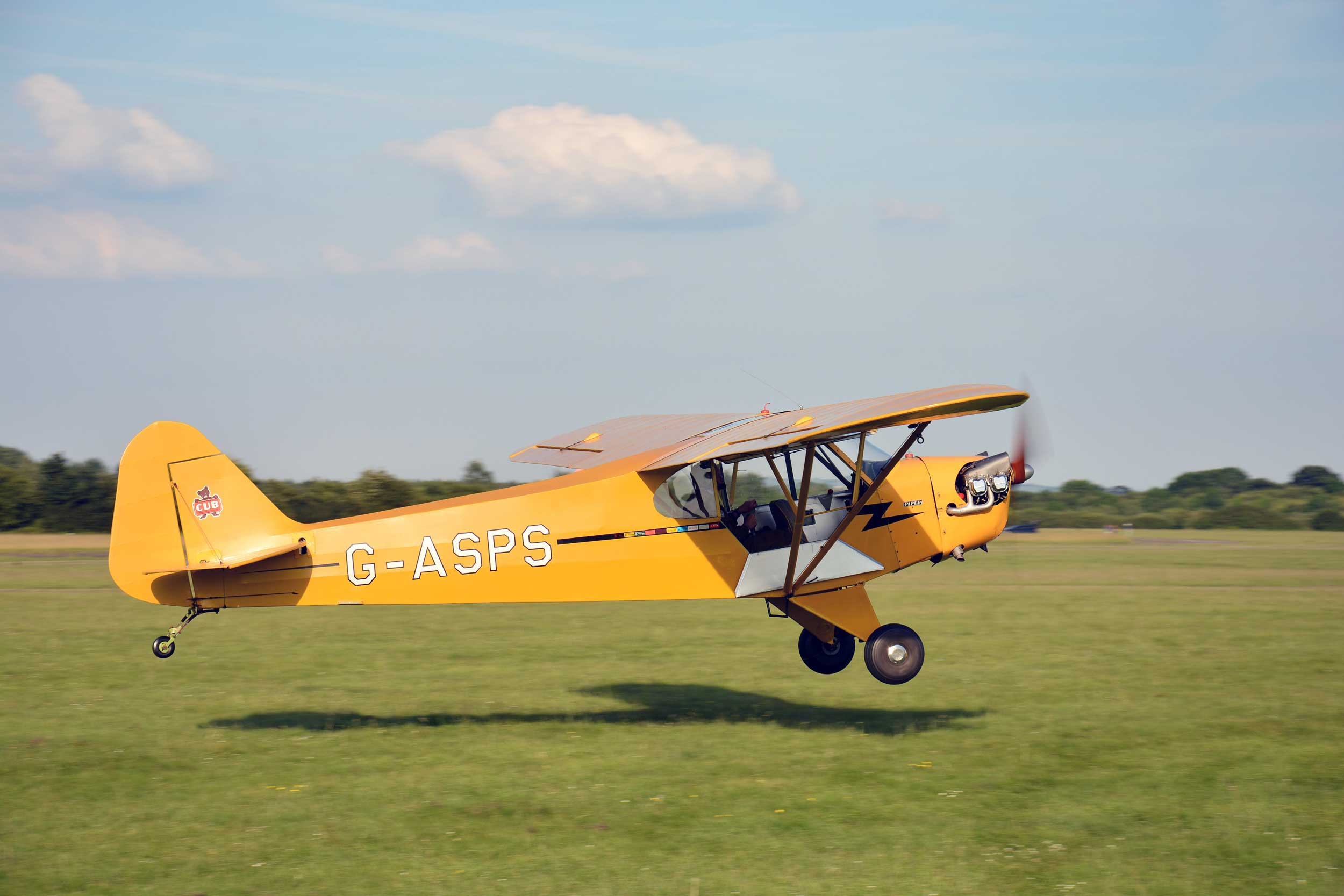 Piper Cub tailwheel training