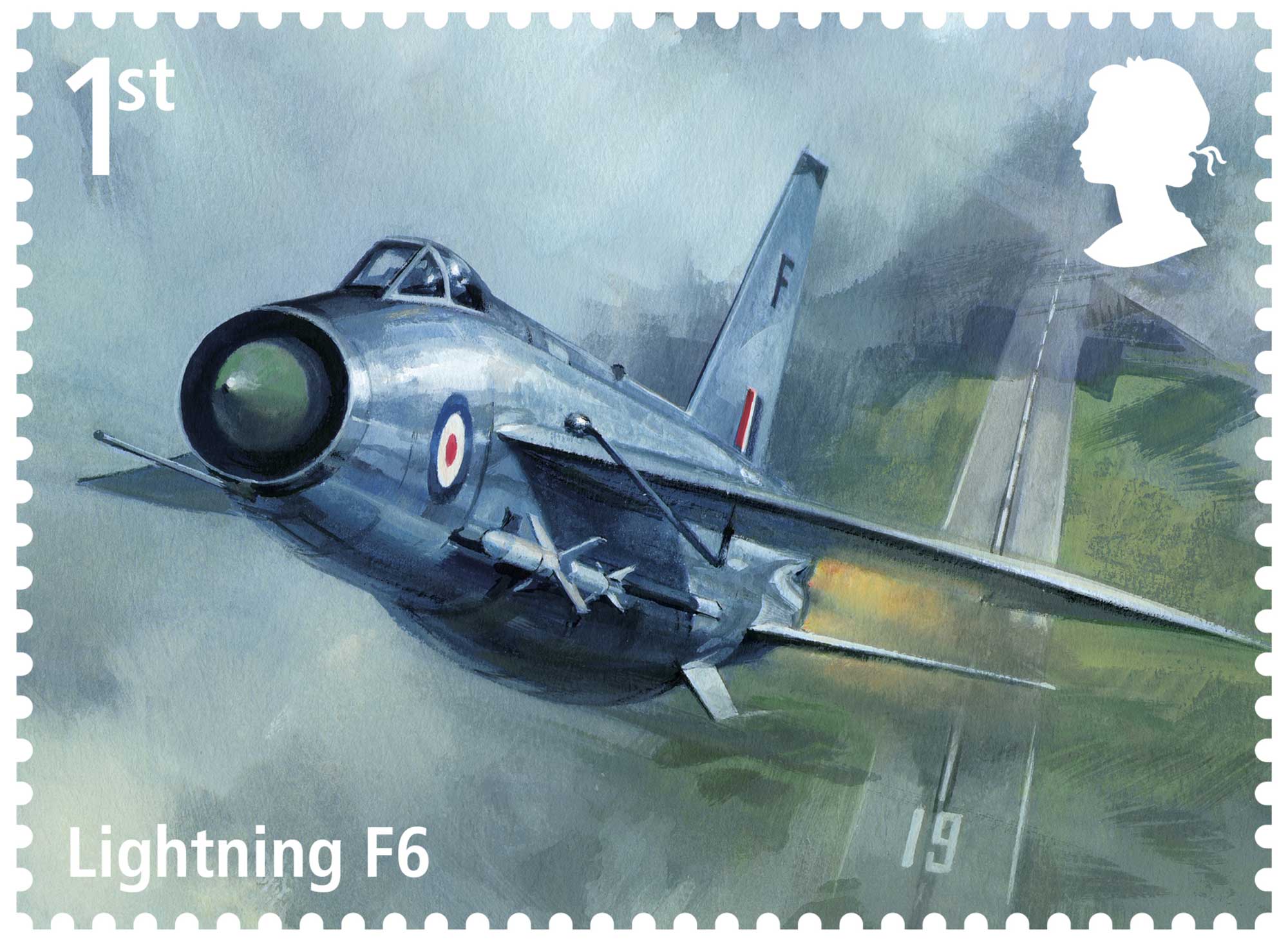 RAF 100 stamp Lightning