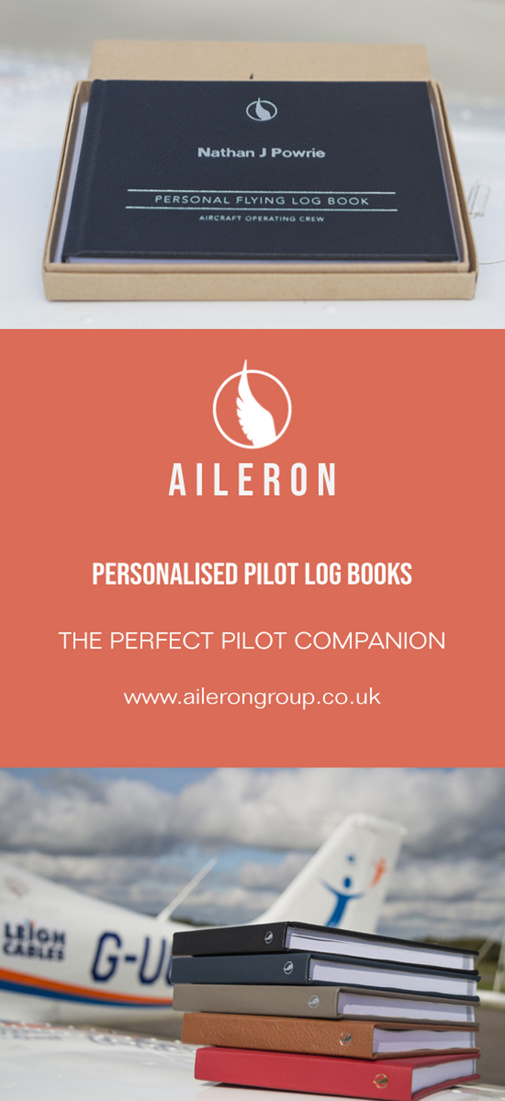 Aileron pilot logbooks