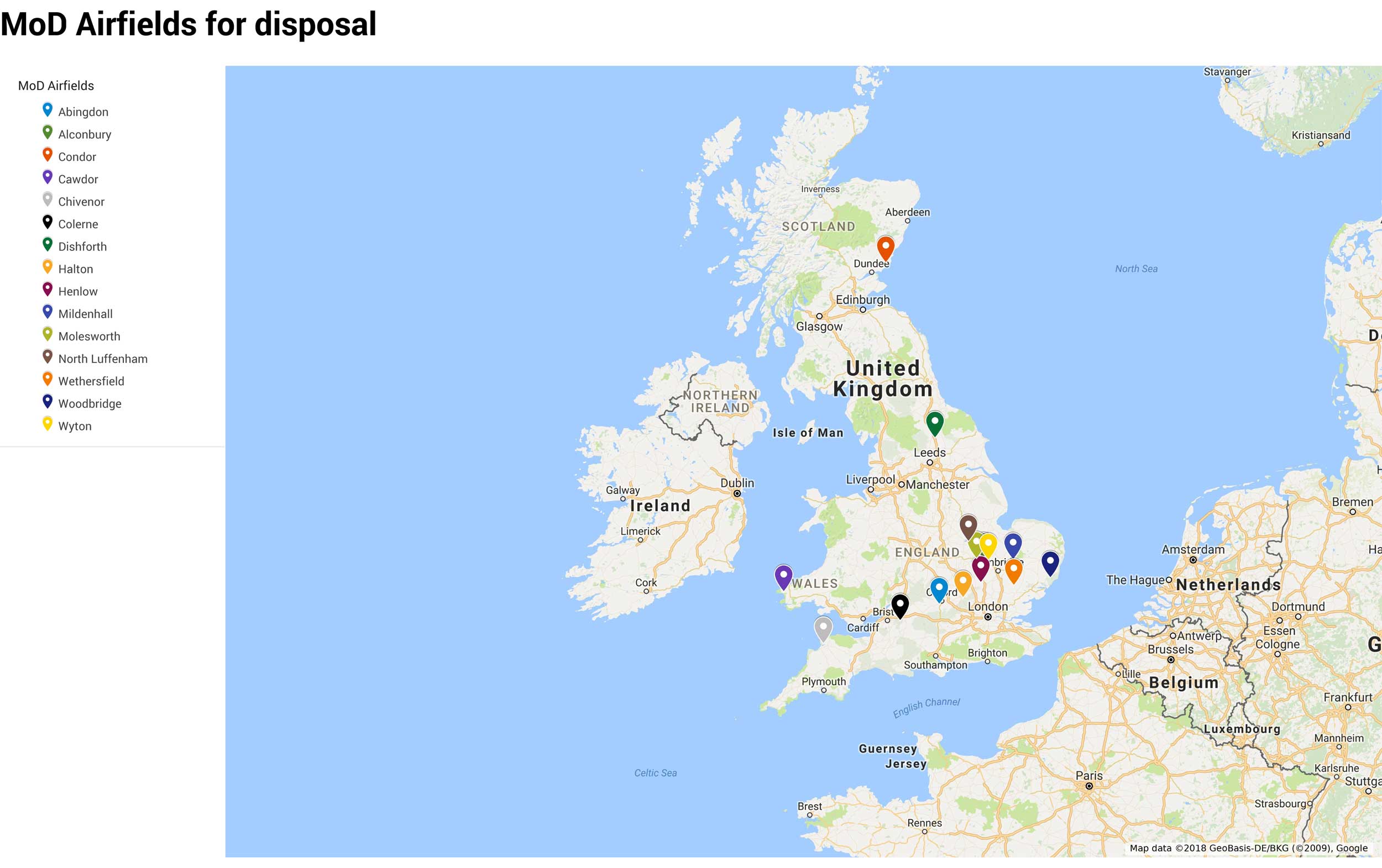 UK military aerodromes sell-off