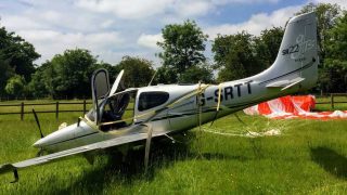 Cirrus forced landing