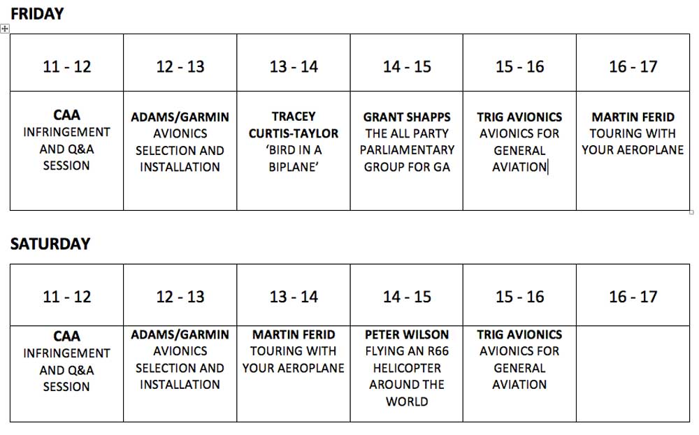 LAA Rally 2018 speakers corner schedule