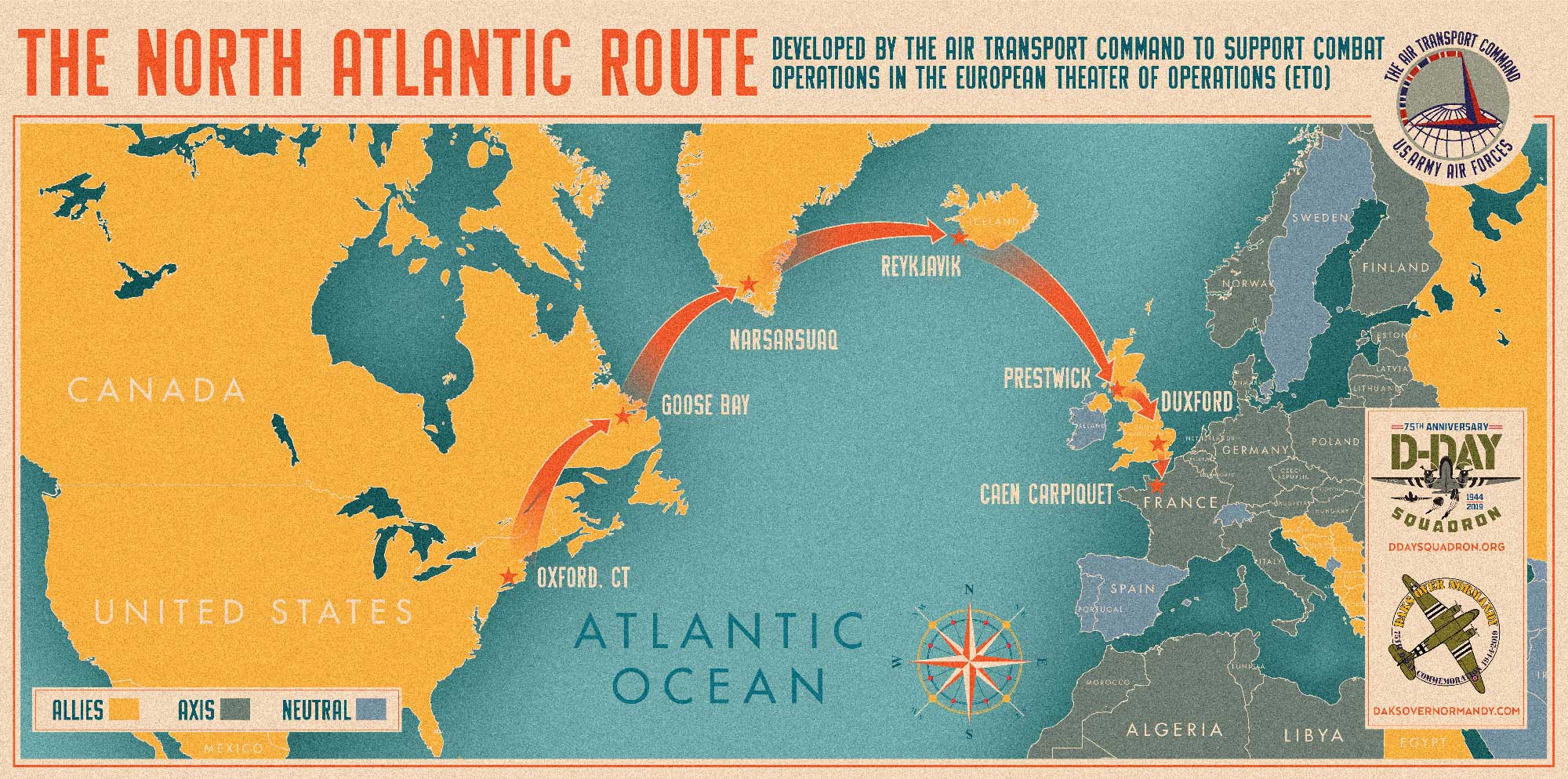 D-ay squadron route map