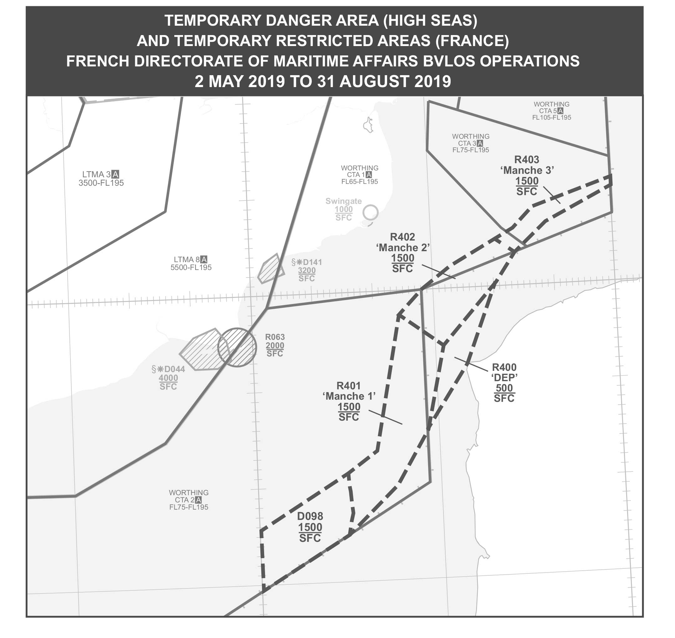 French drone airspace