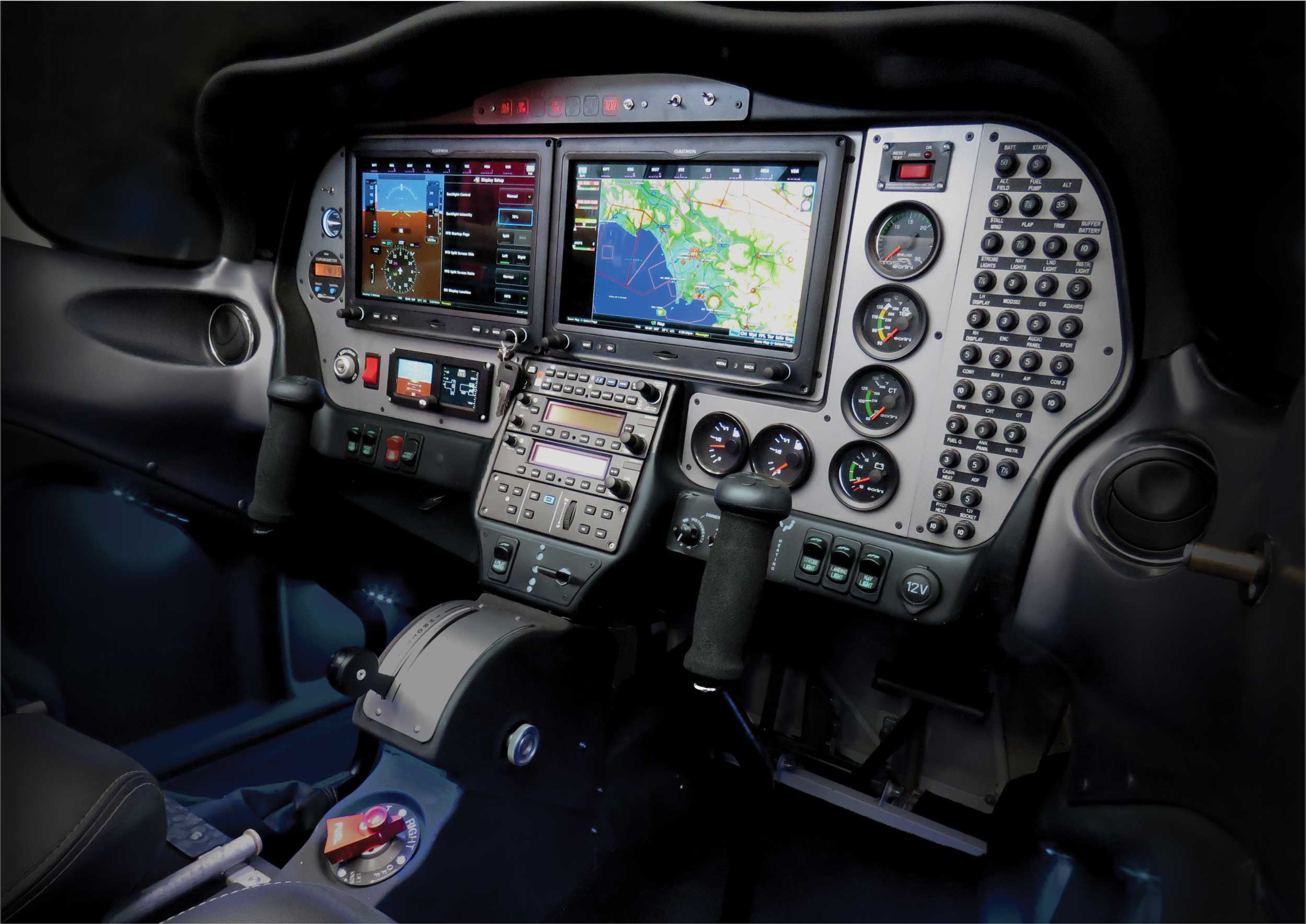 Tecnam cockpit