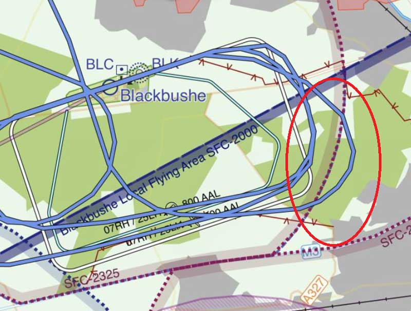 Blackbushe Airport circuits