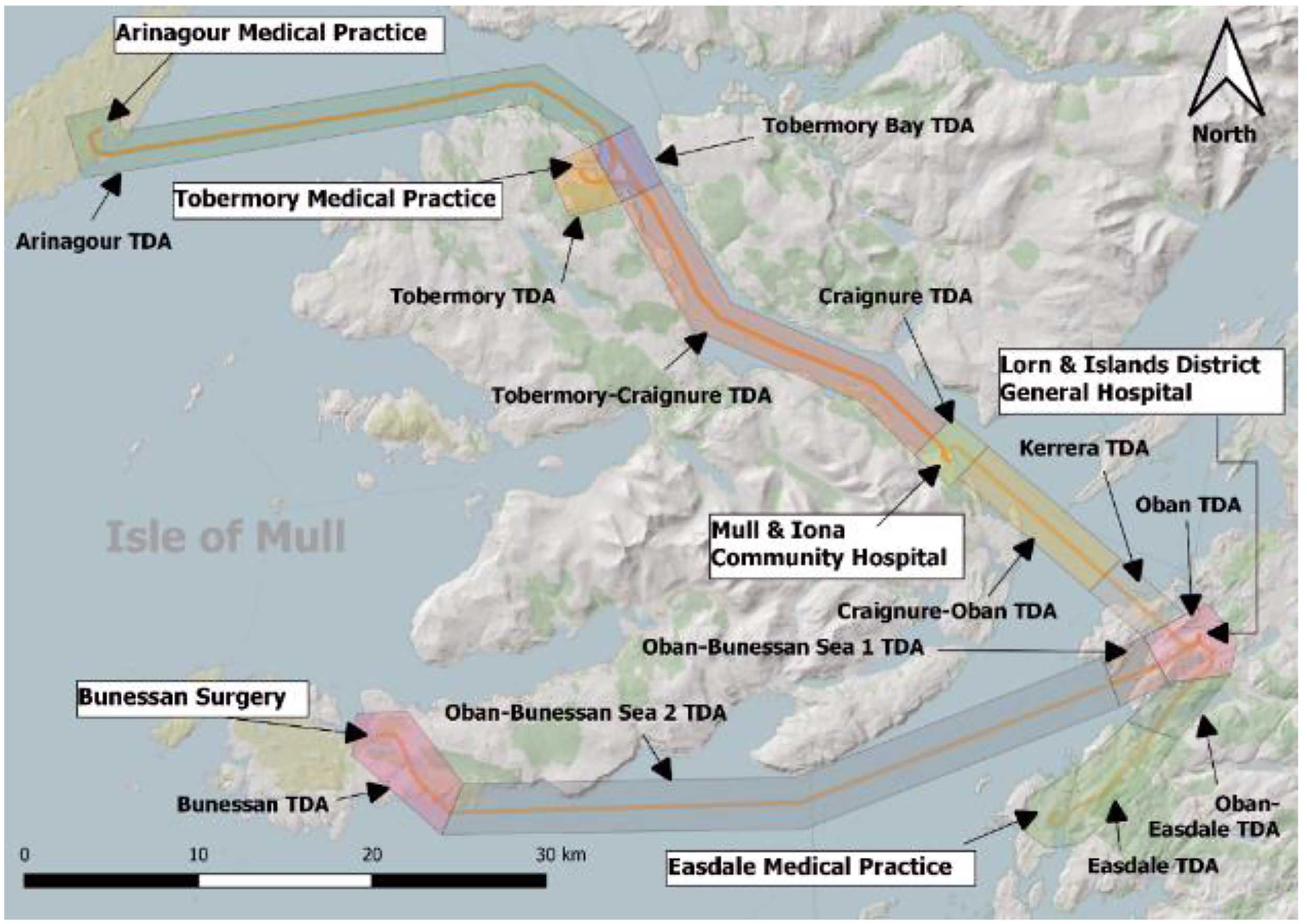 Oban Mull drones chart