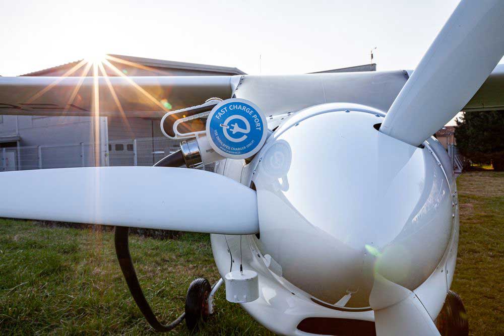 Pipistrel Velis Electro charging