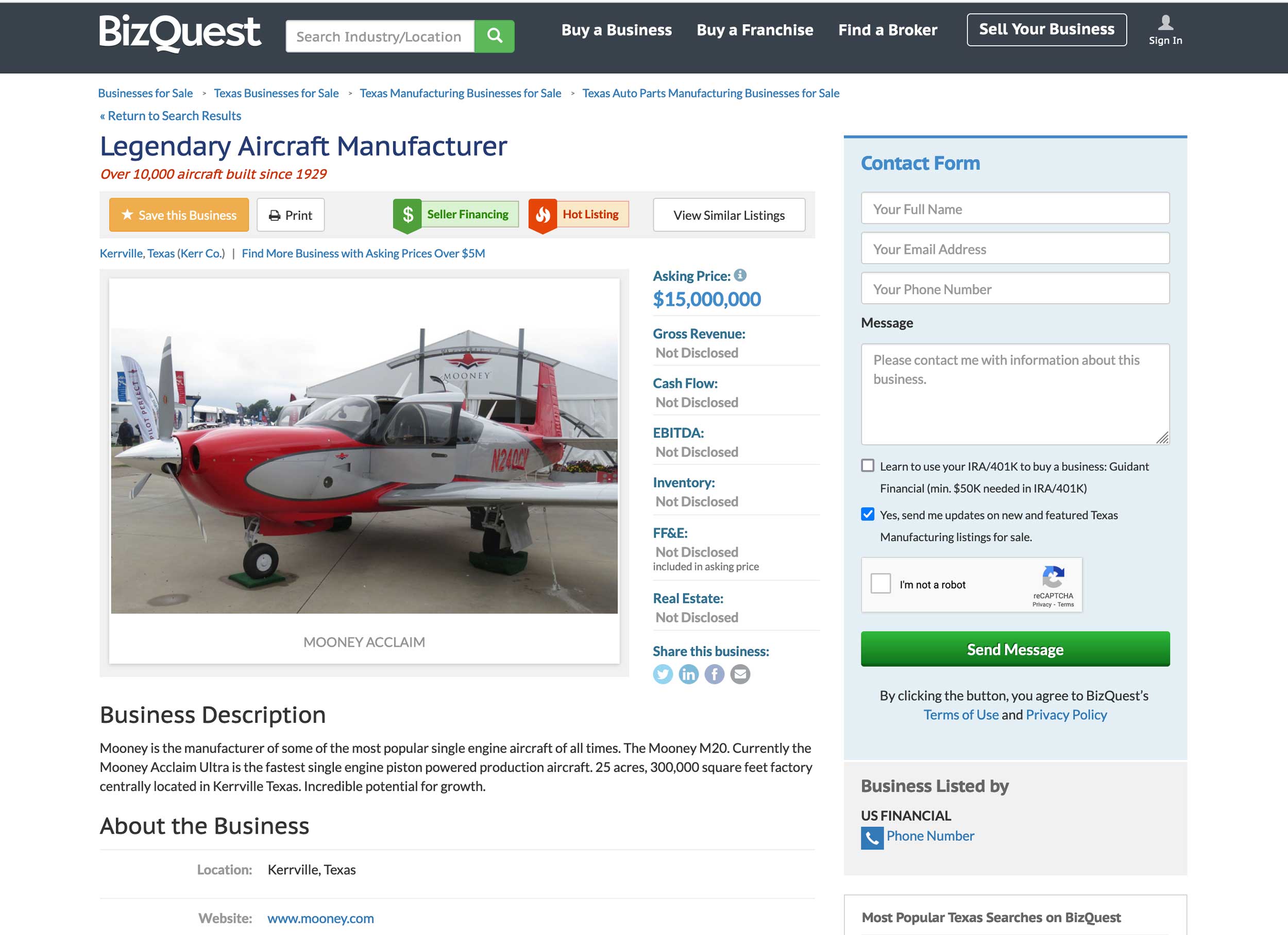 Mooney ad